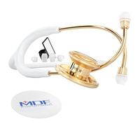 MDF Instruments MD One Fonendoscopio de acero inoxidable, oro blanco GarantÃa de por vida & Programa-piezas-gratuitas-de-por-vida MDF777-K29