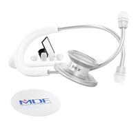 MDF Instruments MD One Fonendoscopio doble cabeza de acero inoxidable - GarantÌa de por vida & Programa-piezas-gratuitas-de-por-vida - Blanco (MDF777-29)