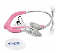 MDF Instruments MDF747XP-01 Acoustica® Deluxe, Fonendoscopio ligero de doble cabeza - Garantía de por vida & Programa-piezas-gratuitas-de-por-vida, Rosa