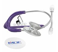 MDF Instruments MDF747XP-08 Acoustica® Deluxe, Estetoscopio ligero de doble cabeza - Garantía-de-por-vida & Programa-piezas-gratuitas-de-por-vida (Morado)