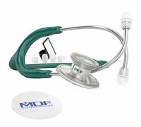 MDF Instruments MDF747XP-09 Acoustica® Deluxe, Estetoscopio ligero de doble cabeza - Garantía-de-por-vida & Programa-piezas-gratuitas-de-por-vida, Azul Turquesa