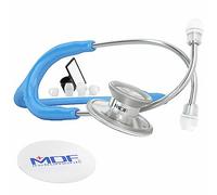 MDF Instruments MDF747XP-14 Acoustica Deluxe Lightweight Dual Head Steetoscope, azul brillante