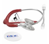 MDF® Instruments MDF747XP-17 Acoustica® Deluxe, Estetoscopio ligero de doble cabeza - Garantía-de-por-vida & Programa-piezas-gratuitas-de-por-vida (Borgoña)