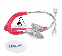 MDF Instruments MDF747XP-23 Acoustica® Deluxe, Estetoscopio ligero de doble cabeza - Garantía de por vida & Programa-piezas-gratuitas-de-por-vida, Frambuesa