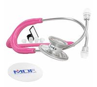 MDF Instruments MDF747XP Acoustica® Deluxe, Estetoscopio ligero de doble cabeza - Garantía de por vida & Programa-piezas-gratuitas-de-por-vida (Fucsia)
