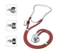 MDF® Sprague Rappaport Estetoscopio doble cabeza con membrana convertible adulto, pediátrica e infantil - Garantía de por vida & Programa-piezas-gratuitas-de-por-vida - Borgoña (MDF767-17)
