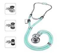 MDF Instruments Sprague Rappaport Estetoscopio doble cabeza con membrana convertible adulto, pedi·trica e infantil - Verde Transl˙cido (MDF767-IAN)
