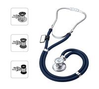 MDF Instruments Sprague Rappaport Estetoscopio doble cabeza con membrana convertible GarantÌa de por vida & Programa-piezas-gratuitas-de-por-vida - Azul Marino (MDF767-04)