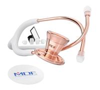 MDF ProCardial Estetoscopio de Cardiología, Doble Cabeza, Adulto, MDF797RG29 (Oro Rosa/Blanco, Acero Inoxidable)