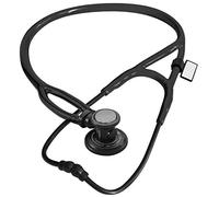 MDF® Sprague-X Estetoscopio rediseñado Sprague Rappaport doble cabeza con membrana convertible adulto, pediátrica e infantil - Todo Negro (MDF767X-BO)