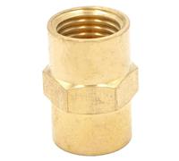 MDFCWJATHI 1/4" NPT Female Hex Nipple Reducer Brass Pipe Fitting Connector Water Gas Oil Fuel Max Pressure 1000 PSI MDFCWJATHI