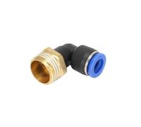 MDFCWJATHI 1PCS Pneumatic Air Connector Fitting PL Blue M5 4mm 6mm 8mm Thread 1/8" 1/4 3/8 1/2 Straight Hose Fittings Pipe Quick Connectors(4-02 (4mm-1l4)) MDFCWJATHI