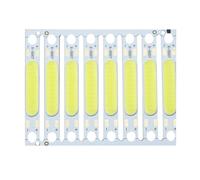 MDFCWJATHI 8pcs 3W 5W COB LED Light Chip White Warm Red Green Blue Yellow LED COB Bar for Flashlight Wall Lamps Lights Tube DIY(Warm White 3000K,5W 15-17V 300mA)