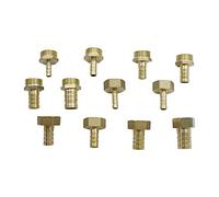 MDFCWJATHI Garden Plumbing 3/4" Threaded Connection 8-19mm Pipe Joint Irrigation Plumbing Hose Joiner Aquarium Fish Tank Hose Fittings 30 Pieces (Size : Gold) MDFCWJATHI
