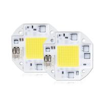 MDFCWJATHI Pack of 2, LED COB Lamp AC110V 20W 30W 50W Diode Array Matrix Chip Smart IC Flicker-Free Light Bulb Household Bulbs(White,30W)