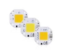 MDFCWJATHI Pack of 3, DIY Spotlight Chip AC110V 20W/30W/50W LED COB Floodlight No Need Driver LED Matrix Light Beads Household Bulbs(White,50W)