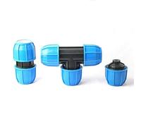 MDFCWJATHI Pipe connector PE 50mm ID 1-1/2" Quick Connector for PVC PPR Pipe Repair Water Tube Joint PE Farm Garden Hose 1pc (Color : End connector, Diameter : ID 50mm) MDFCWJATHI