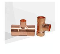 MDFCWJATHI Pipe Fittings 19 22 28mm to 6.35 10 12.7 15 16mm Inner Diameter 99.9% Copper Terminal Tee with Reduced Tin Delivery (Color : 28mmx15mmx28mm) MDFCWJATHI
