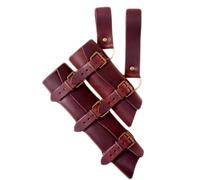 MDFCZXP Cinturón de Soporte de Espada renacentista Medieval, Cuero de PU, Equipo de Traje Cinturón de Espada de Caballero estoque Daga de Rana,B,20cm