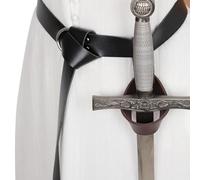 MDFCZXP Funda De Espada De Caballero Medieval - Cinturón Circular Medieval con Bufanda Y Remachado - Cinturón De Caballero De Steam Punk Ajustable - para Hombres Adultos Larp,C,5inch