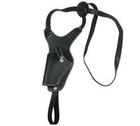 MDFCZXP Funda de Pistola de Cuero para Axilas de General Tactical con Doble Correa de Hombro Oculta para Hombres y Mujeres,Negro,20cm