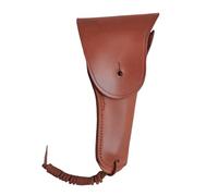 MDFCZXP Funda de revólver para Pistola táctica, Funda de Cuero Genuino, para Caza al Aire Libre,Marrón,26cm