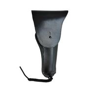 MDFCZXP Funda de revólver para Pistola táctica, Funda de Cuero Genuino, para Caza al Aire Libre,Negro,26cm