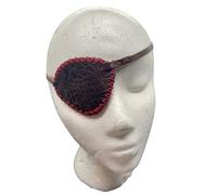 MDFCZXP Parches de Ojo de Pirata Medieval, Parche de Ojo de Cuero Vintage, para Cosplay, Accesorio de Escenario, Utilería Fotográfica,Right,9cm