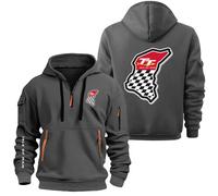 MDGCXYY Sudadera con Capucha para Hombre 1/4 para I.s.l.e of M.a.n T..t Jerséis Sudadera Cómoda con Capucha Ropa Deportiva De Manga Larga con Cremallera hasta La Mitad Abrigos con Capucha Gray-3 XXL