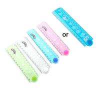 mdhsh 30 cm Regla Plegable Flexible Coreana Reglas de Dibujo de plástico multifunción Oficina Papelería Escolar Estudiantes Regalos para niños
