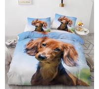 MDKLXIDF Fundas Nordicas Cama 105 Perro Perdiguero de Oro Juego de Funda de Edredón Infantil Jóvenes con Cierre Cremallera, Microfibra Impreso Funda Nórdica 180x220cm y 2 Fundas de Almohada 50x75cm