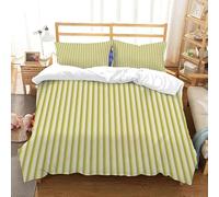 MDKLXIDF Fundas Nordicas Cama 105 Rayas Juego de Funda de Edredón Infantil Jóvenes con Cierre Cremallera, Microfibra Impreso Funda Nórdica 180x220cm y 2 Fundas de Almohada 50x75cm