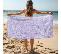 MDKLXIDF Toalla Microfibra Grande vieiras Ligera Toallas Baño Grandes para Adultos, Compacta y de Secado Rápido para Playa Piscina Viaje Toalla de Baño - 100x200 cm