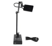 MDKSOUITY 4K USB Document Camera, Foldable Live Demo Camera with 360° Rotation and 3 Level LED Light, Expandable Base for Teachers, Plug and Play for, macOS, Chromebook