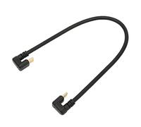 MDKSOUITY Cable de extensión de datos USB 3.1 tipo C, cable de carga rápida con conectores chapados en oro, cable de codo macho a macho de alta velocidad de 10 Gbps para automóvil,