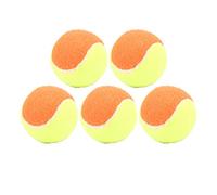 MDKSOUITY Pelota de tenis elástica de 6 cm, 5 pelotas de goma para entrenamiento y alivio de presión, pelota flotante de agua de alto rebote con acabado de tela para niños y adultos, juegos de playa