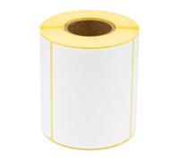 MDlabels Etiquetas térmicas blancas en rollo de 100 x 60 mm, 500 unidades, adhesivo permanente, para código de barras, etiquetas adhesivas blancas para escribir