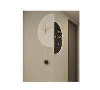MDLOCJHF Reloj de Pared Reloj de Esquina Moderno de Doble Cara con luz, Reloj de Pared Decorativo a Pilas, Reloj de ángulo de Metal único para Sala de Estar y Dormitorio Oficina