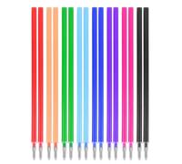 MDLSDE 16 Piezas Recambios Boligrafos Borrables, Compatibles con Legami Recambios gel Borrables Canetas de Colores Punta de 0,7 mm Altura 13 cm Tinta Térmica para Bolígrafos Legami Bolis 8 Colores