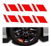 MDMDPYLCH Stickers Llantas Coche, para Ford Edge Mondeo Focus Explorer Escape, Deportivo Pegatinas Pet Reflectante Calcomanías Coche Decoración Pegatina autoadhesiva Ruedas vehículos,E-Normal