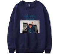 MDMLK Adrianne Lenker Bright Future 2024 Tour Sweatshirt Manga Larga Casual, Moda Estilo Estampado, Unisex, Urbano,Azul,XXS
