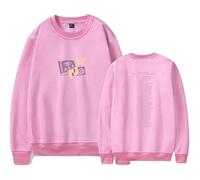 MDMLK Adrianne Lenker Bright Future Tour 2024 Sweatshirt Manga Larga Casual, Moda Estilo Estampado, Unisex, Urbano,Rosado,S