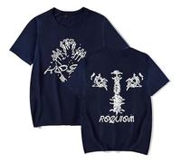 MDMLK Keshi Requiem Album Camiseta De Manga Corta, Unisex T-Shirt, Cuello Redondo Informal, Estampado,Azul,XXS