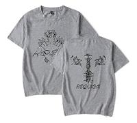 MDMLK Keshi Requiem Album Camiseta De Manga Corta, Unisex T-Shirt, Cuello Redondo Informal, Estampado,Gris,L