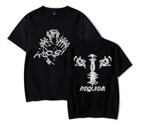 MDMLK Keshi Requiem Album Camiseta De Manga Corta, Unisex T-Shirt, Cuello Redondo Informal, Estampado,Negro,S