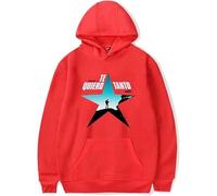 MDMLK Kevin Kaarl Te Quiero Tanto Merch Sudadera Manga Larga Casual, Moda Estilo Estampado, Unisex, Urbano,Rojo,XXL