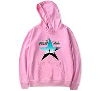 MDMLK Kevin Kaarl Te Quiero Tanto Merch Sudadera Manga Larga Casual, Moda Estilo Estampado, Unisex, Urbano,Rosado,XXL