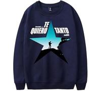 MDMLK Kevin Kaarl Te Quiero Tanto Merch Sweatshirt Manga Larga Casual, Moda Estilo Estampado, Unisex, Urbano,Azul,L