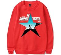 MDMLK Kevin Kaarl Te Quiero Tanto Merch Sweatshirt Manga Larga Casual, Moda Estilo Estampado, Unisex, Urbano,Rojo,M