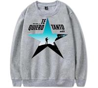 MDMLK Kevin Kaarl Te Quiero Tanto Merch Sweatshirt Manga Larga Casual, Moda Estilo Estampado, Unisex, Urbano,Gris,XXL